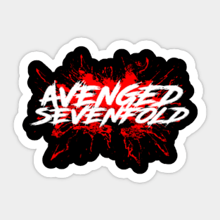 avenged blood font Sticker